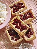 Cherry tartlet with marzipan