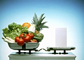 Fruits and Vegetables on the Scale