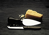 Parmesan Cheese with Knife and Slicer