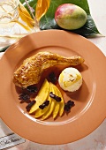 Chicken Leg with Mango Rice