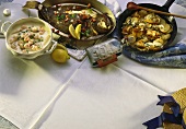 Plaice; Fish Pan Dish & Shrimp Stew