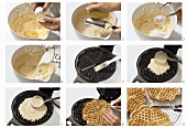 Making wholemeal waffles