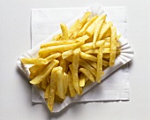 French Fries on Paper Plate