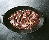 Lepre in dolce e forte (hare in chocolate sauce, Italy)