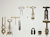 Various utensils for wine and sparkling wine