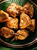 Tandoori Chicken on Banana Leaf