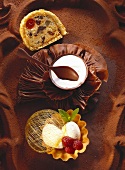 An Assortment of Pastry Desserts