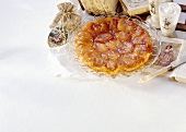 Apple tart with caramel