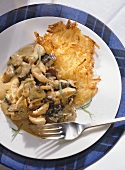 Turkey with Mushrooms & Hash Browns