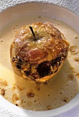 Baked apple with date stuffing