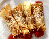 Four Crepes with Cranberry Stuffing