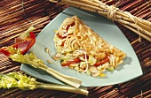Omelet with Vegetable-Sprout Filling