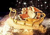 Christmas Cookie Sleigh with Santa Claus