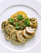 Pork roulades with mushroom stuffing