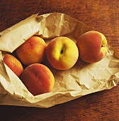 Peaches in Paper Bag
