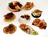 Assorted Cocktail Snacks with Fish