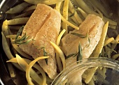 A Casserole of Redfish with Wax Beans