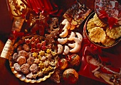 Assorted Decorated Christmas Cookies