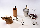 Accessories for serving fine wine correctly