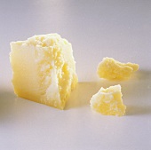 Large and small piece of Parmesan