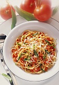 Spaghetti with Fresh Tomatoes and Basil