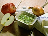Apple Onion Lard with Chives