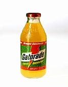 A bottle of orange Gatorade