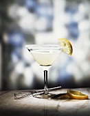 Bacardi lemon in cocktail glass