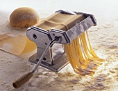 Pasta Dough in a Pasta Machine