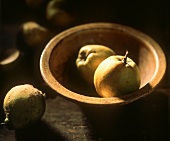 Quince in and Beside a Bowl