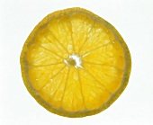 Scheibe einer Mandarine (quer aufgeschnitten)
