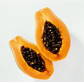 A Papaya Cut in Half