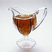 Maple syrup in crystal jug