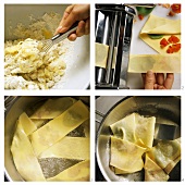 Making herb pasta