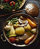 Bollito misto (stew with different types of meat, Italy)