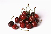 Many Fresh Red Cherries