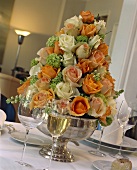 Centerpiece Made From Roses