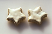 Two Christmas Star Cookies
