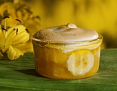 "Calypso" banana and orange souffle