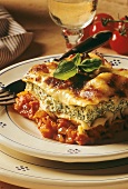 Spinach and ricotta lasagne