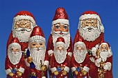 Several Chocolate Santas