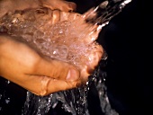 Water Rinsing Hands