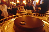 Original Sacher torte in the Hotel Sacher; Vienna