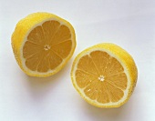One Lemon Cut in Half
