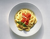 Bowl of Spaghetti with Tomato Sauce