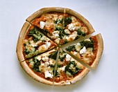 Spinach and Feta Cheese Pizza
