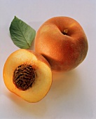 Whole Peach and Half a Peach