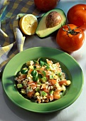 Rice Avocado and Tomato Salad