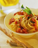 Spaghetti with vegetable bolognese