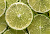 Lime Slices Close Up